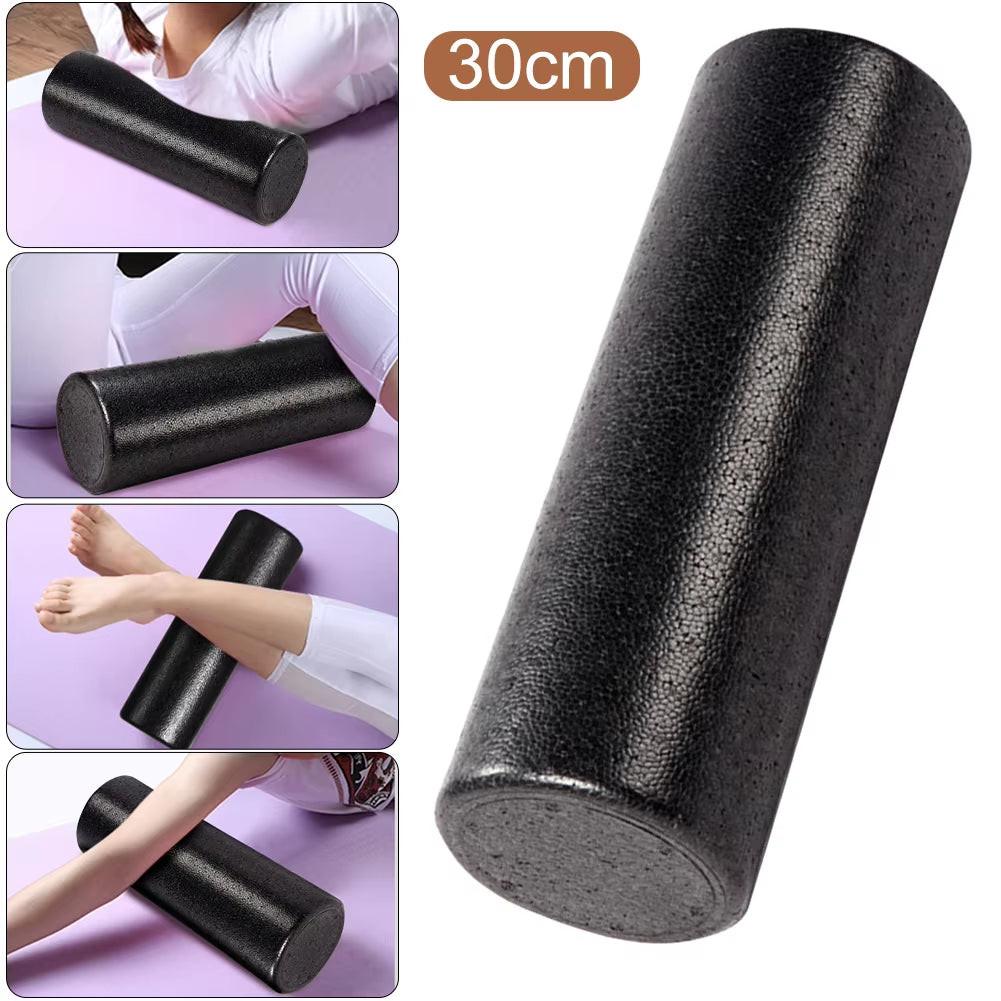 12 Inch Solid Core Back Foam Roller High-Density round Foam Roller Deep Tissue Massager for Exercise Massage Muscle Recovery.