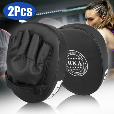 2PCS MMA Boxing Punching Mitts Sparring Gloves Kick Target Focus Training Pads.