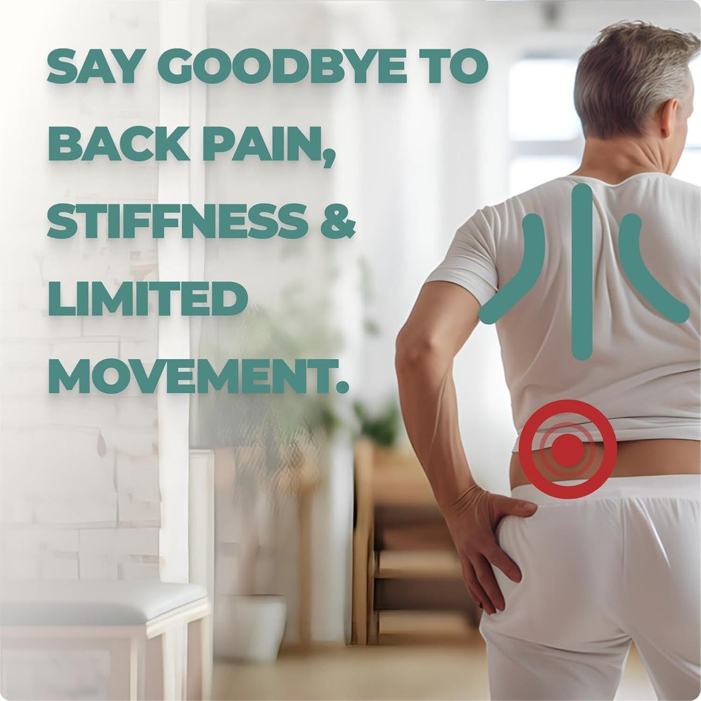 Back Roller & Yoga Wheel - Relieve Lower & Upper Back Pain & Stiffness - Therapeutically Stretch, Mobilize & Decompress Your Spine - Increase Mobility, Flexibility & Alignment.