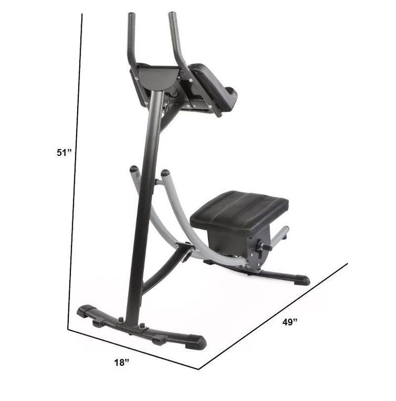 Ab Machine Coaster Abdominal Crunch Trainer for Home Gym Core Workout Equipment.