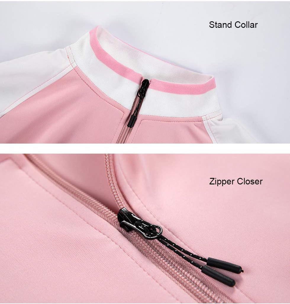 Women'S Tracksuit 2 Piece Outfit Casual Long Sleeve Sweat Suit Sports Jogging Suits Set Pink S