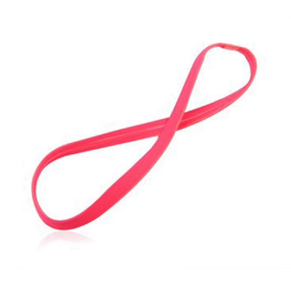 1 Pcs Women Sweatbands Football Yoga Pure Hair Bands Anti-Slip Elastic Rubber Thin Sports Headband Men Hair Accessories Headwrap