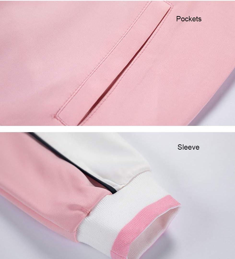 Women'S Tracksuit 2 Piece Outfit Casual Long Sleeve Sweat Suit Sports Jogging Suits Set Pink S