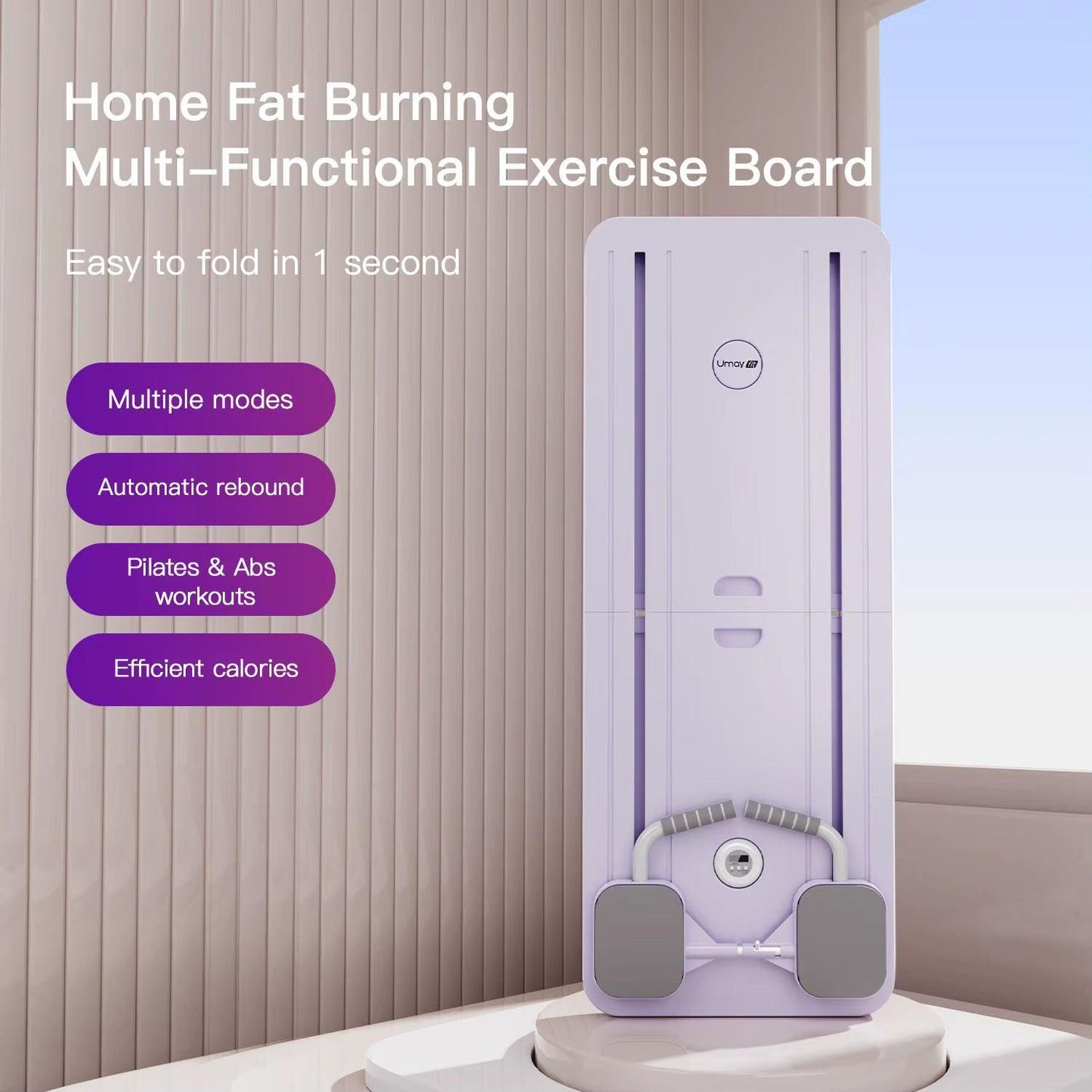 Umay Multifunctional Ab Exercise Board, Home Pilates Reformer for Abdominal and Core Strength Training.