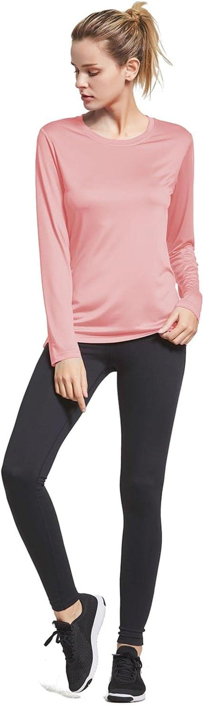 Long Sleeve Workout Tops for Women Running Athletic Shirts Active Quick Dry Lightweight Moisture Wicking.