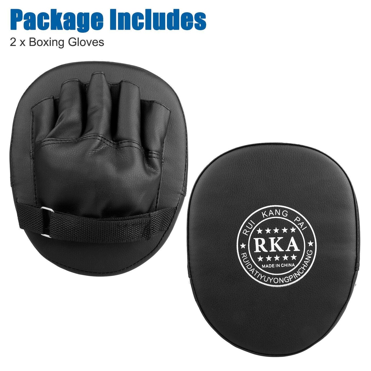 2PCS MMA Boxing Punching Mitts Sparring Gloves Kick Target Focus Training Pads.