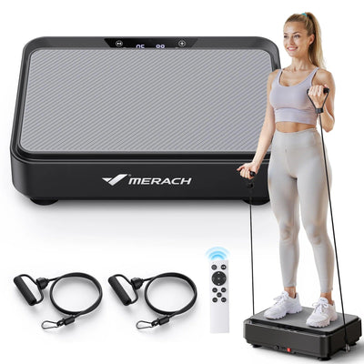 Vibration Plate Exercise Machine Mini for Lymphatic Drainage Whole Body Shaker Weight Loss for Women Men Seniors.