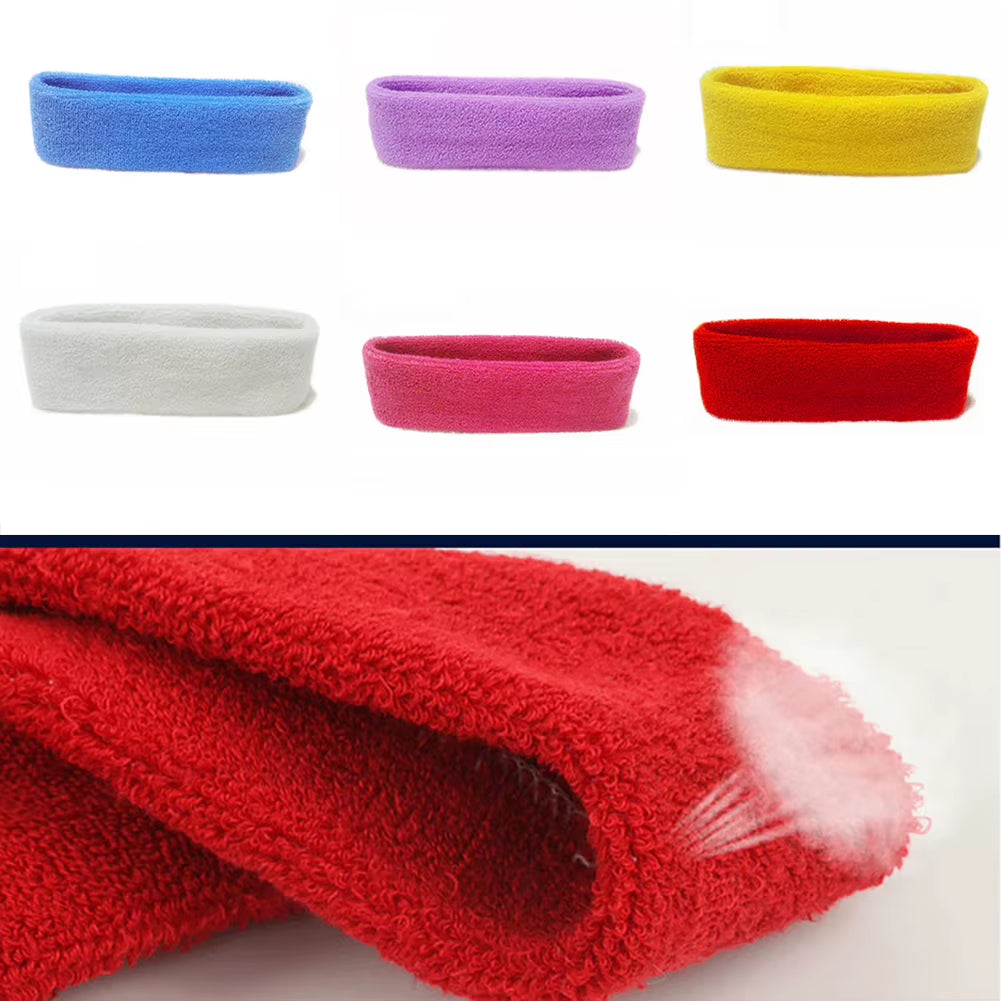 New Outdoor Sport Sweatband Headband Yoga Gym Unisex Stretch Solid Color Hair Band Men Hairband Women Sports Fitness Supplies