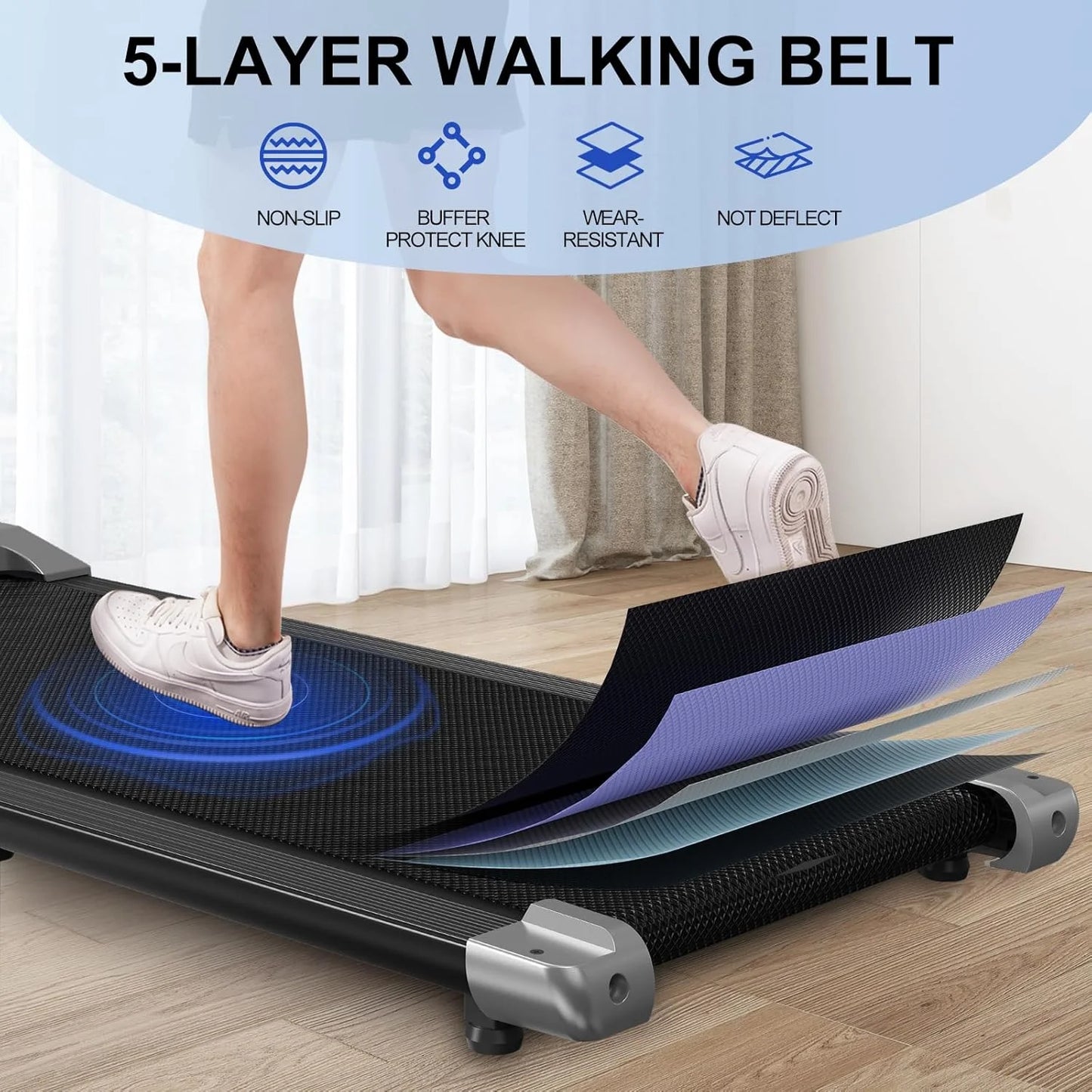 Walking Pad - Walking Treadmill under Desk Treadmill 2 in 1 for Home/Office.