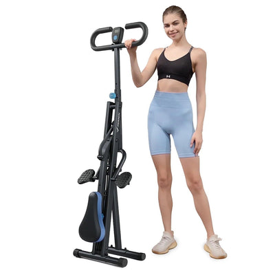 Squat Assist Trainer Foldable Glutes Leg Workout Machine with 3 Tension Bands, 350 Lbs.