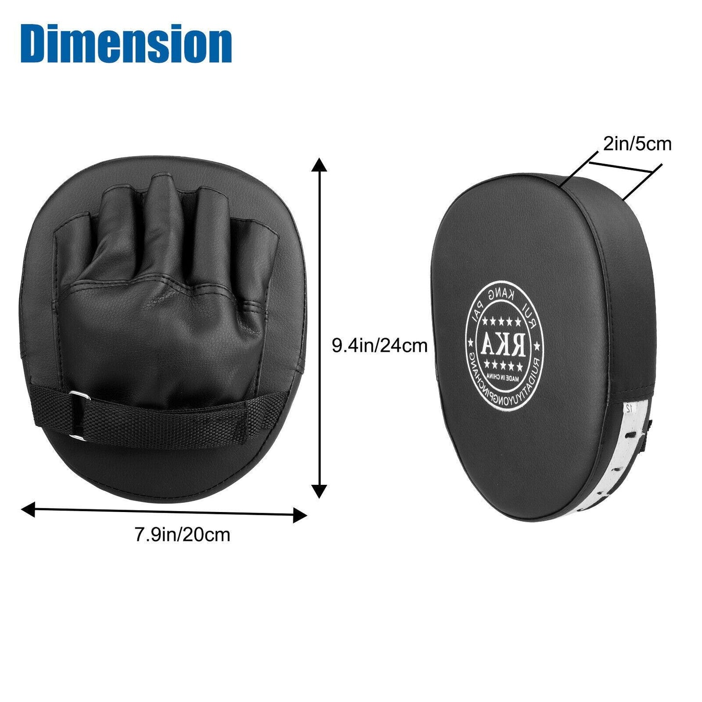 2PCS MMA Boxing Punching Mitts Sparring Gloves Kick Target Focus Training Pads.
