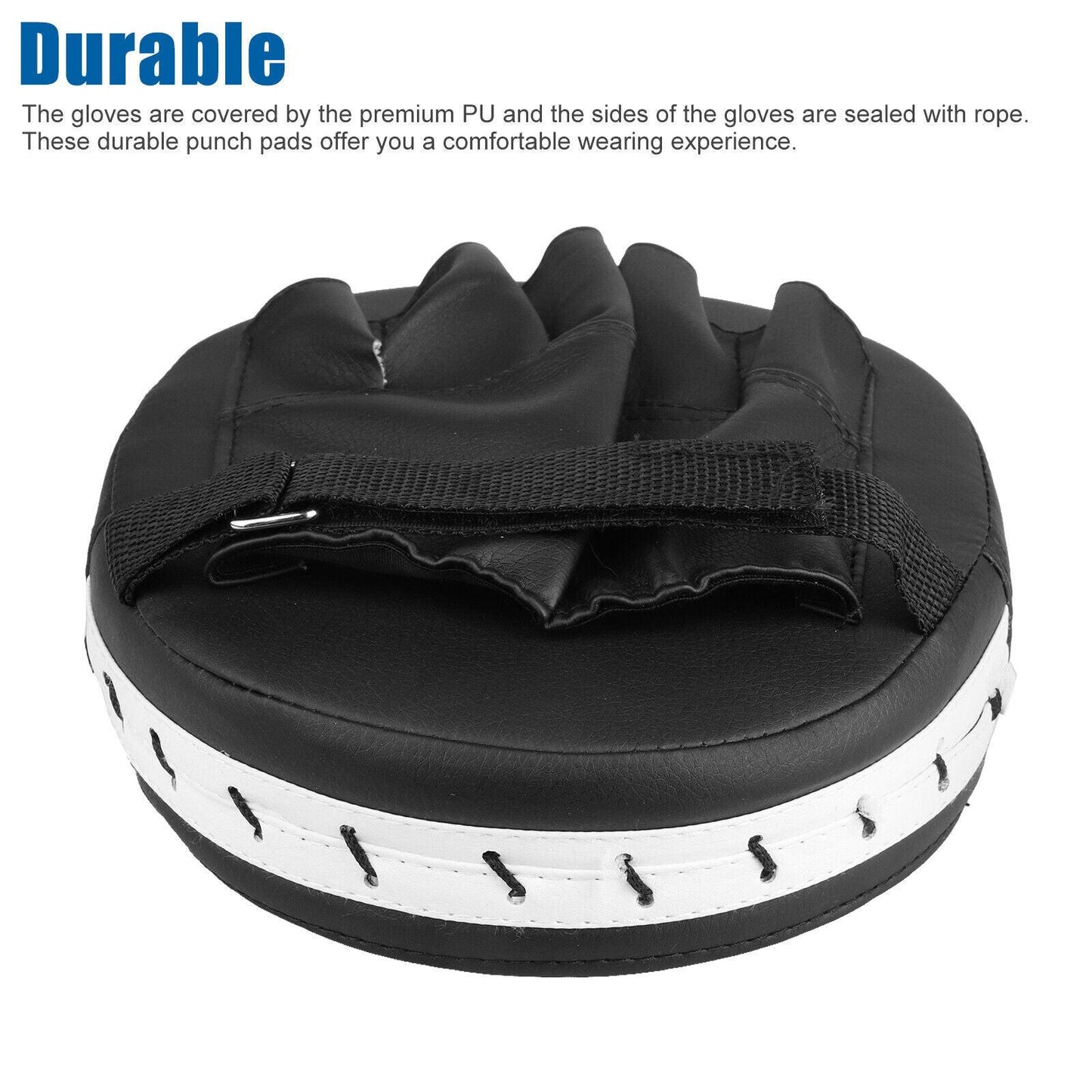 2PCS MMA Boxing Punching Mitts Sparring Gloves Kick Target Focus Training Pads.