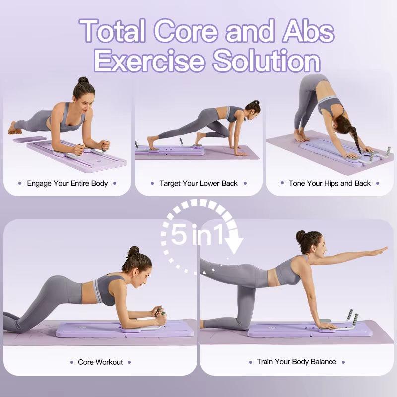 Umay Multifunctional Ab Exercise Board, Home Pilates Reformer for Abdominal and Core Strength Training.