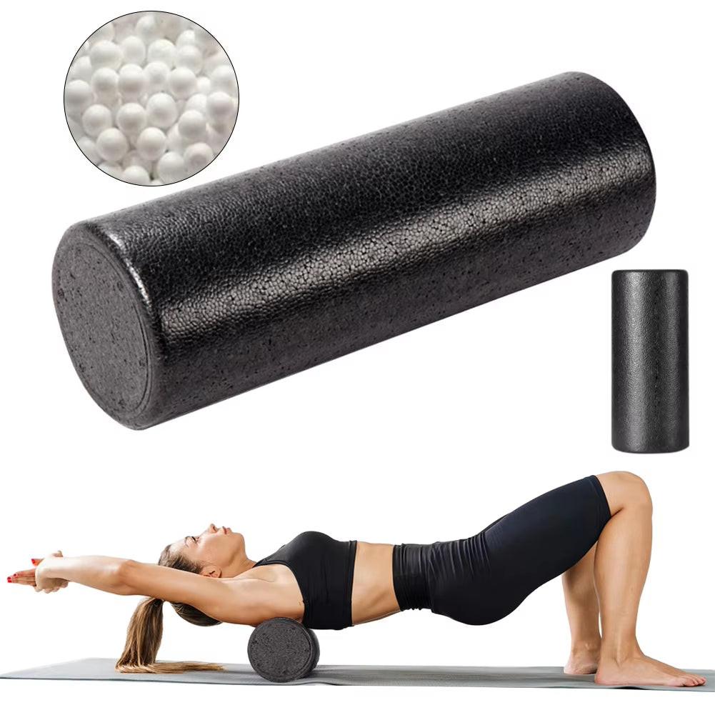 12 Inch Solid Core Back Foam Roller High-Density round Foam Roller Deep Tissue Massager for Exercise Massage Muscle Recovery.