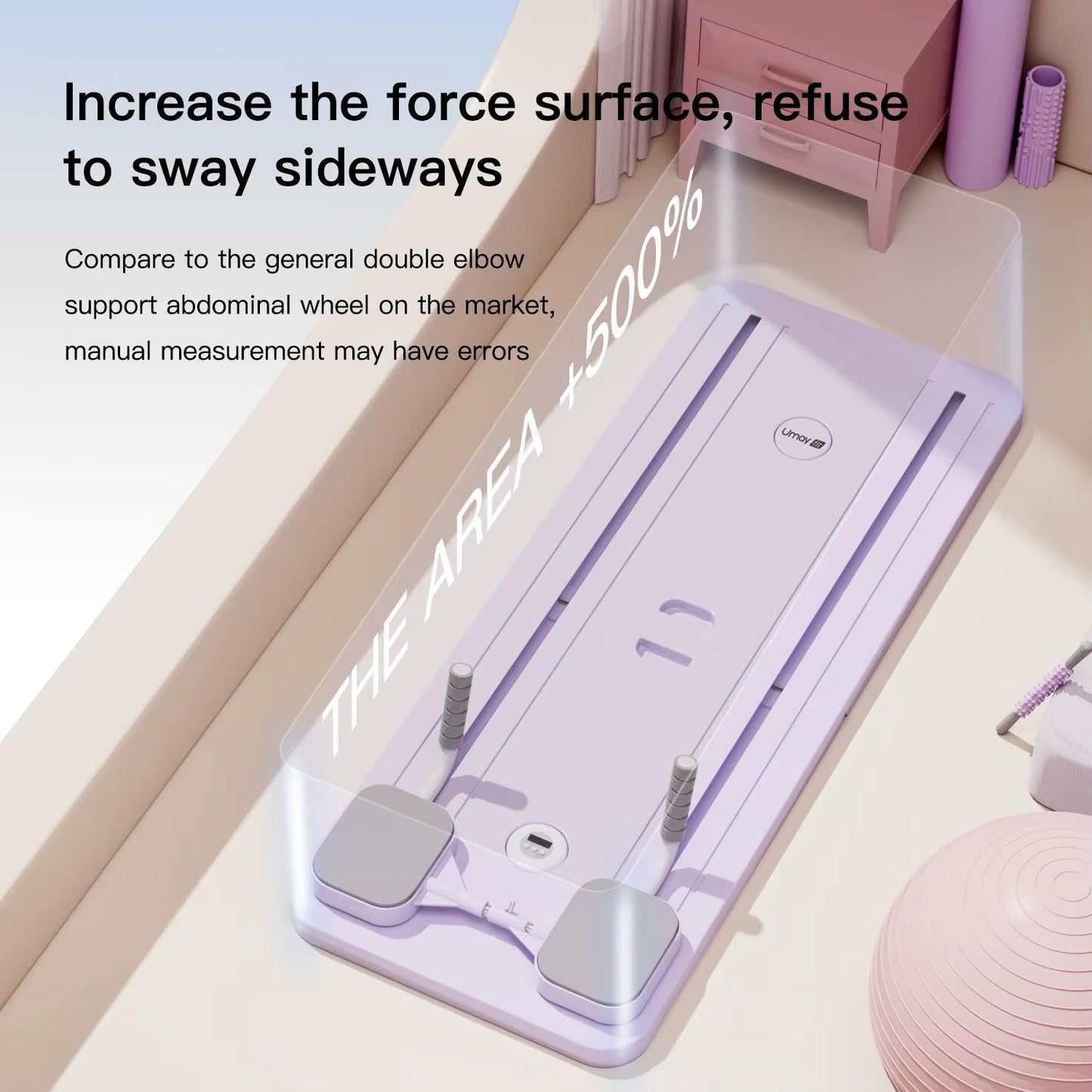 Umay Multifunctional Ab Exercise Board, Home Pilates Reformer for Abdominal and Core Strength Training.