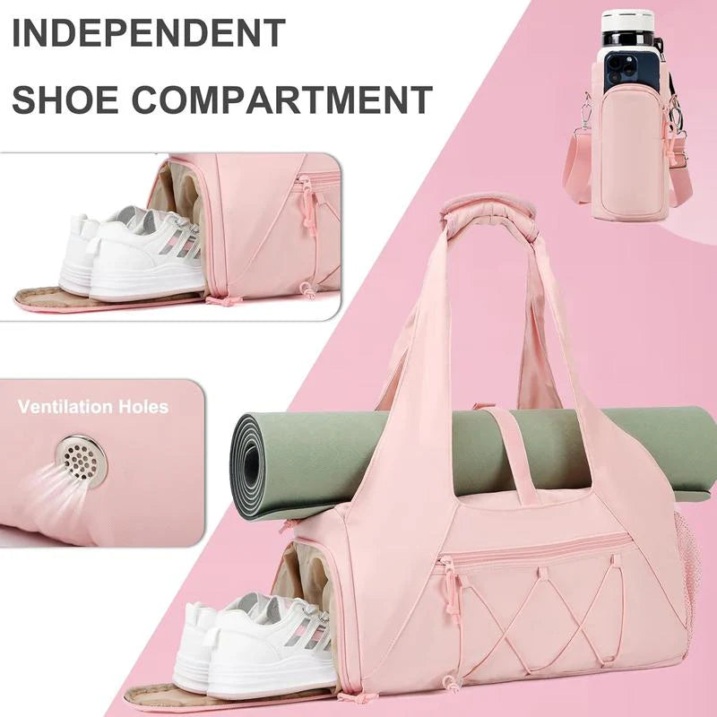 Yoga Mat Bag with Shoe Pocket.