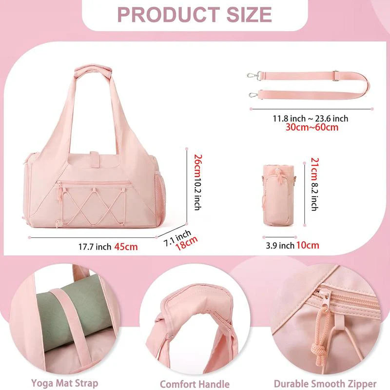 Yoga Mat Bag with Shoe Pocket.