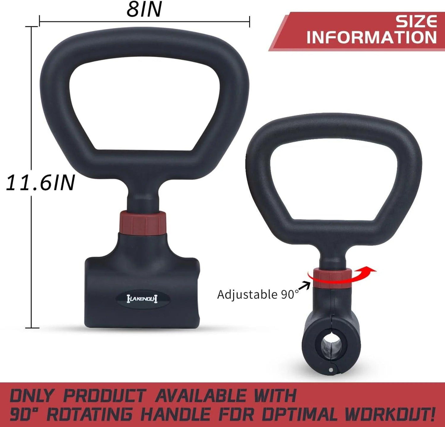Barbell to Kettlebells Converter Adjustable 200 Lb.