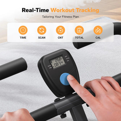 Squat Assist Trainer Foldable Glutes Leg Workout Machine with 3 Tension Bands, 350 Lbs.