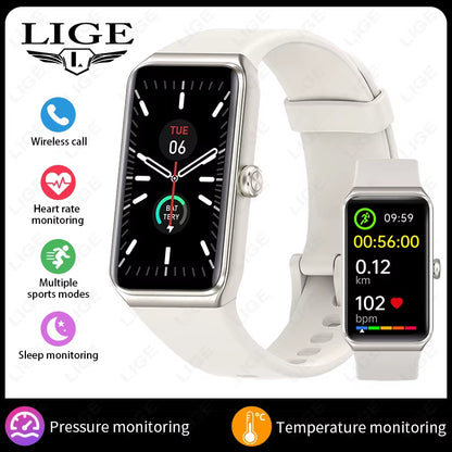 1.47'' HD Smart Watch Women Sports Fitness Bracelet Thermometer Health Monitor Waterproof Ladies Smartwatch for Android IOS