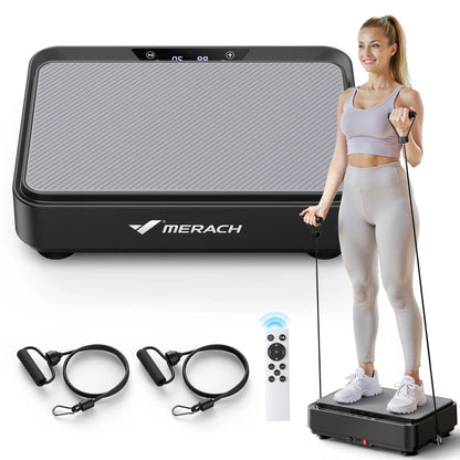 Vibration Plate Exercise Machine Mini for Lymphatic Drainage Whole Body Shaker Weight Loss for Women Men Seniors.