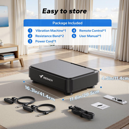 Vibration Plate Exercise Machine Mini for Lymphatic Drainage Whole Body Shaker Weight Loss for Women Men Seniors.