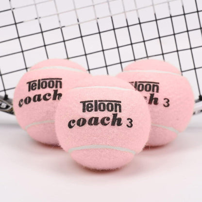 Pressure Training Tennis Balls-12 or 18 Count-Mesh Carry Bag，4 Colors Available，Pressureless Training Exercise Tennis Balls for Beginners..