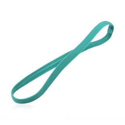 1 Pcs Women Sweatbands Football Yoga Pure Hair Bands Anti-Slip Elastic Rubber Thin Sports Headband Men Hair Accessories Headwrap